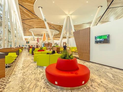 The arrivals VIP Lounge at Marrakesh airport provide a comfortable experience.