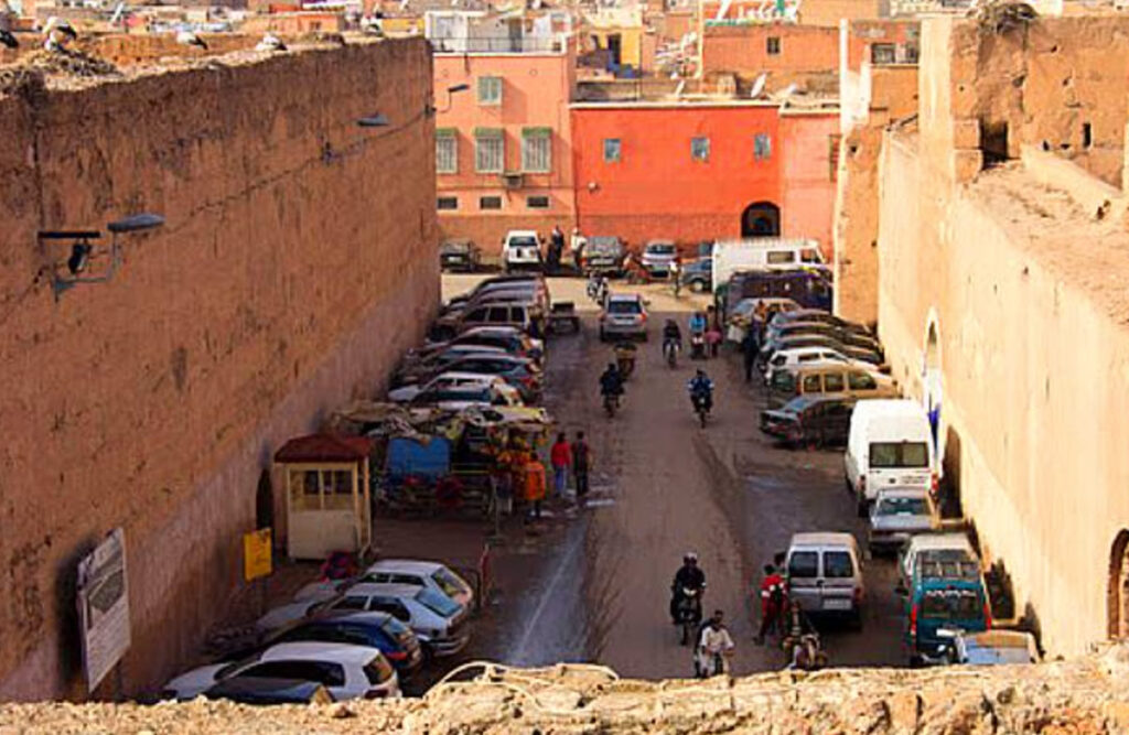 Crowded streets in Marrakech can make it difficult to park.