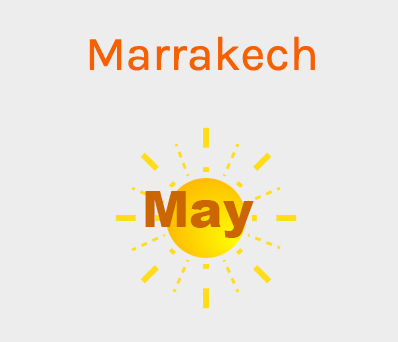 May weather statistics for Marrakech airport