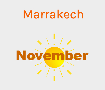 November weather statistics for Marrakech airport